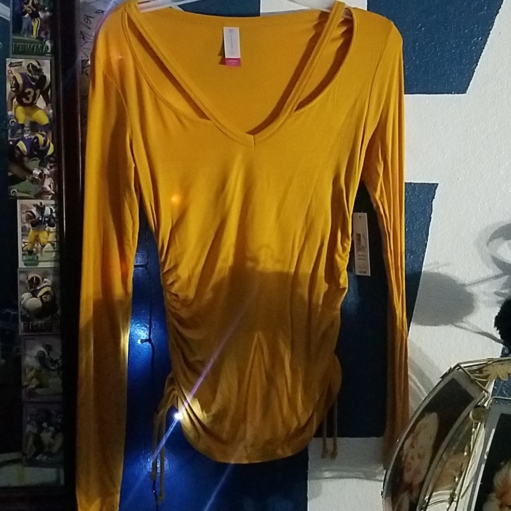 Gold yellow long sleeve